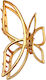Metal Butterfly Hair Clip 1pc Color Choice Gold