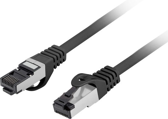 Lanberg S/FTP Cat.8.1 Network Cable Ethernet 0.25m Black