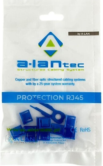 Αποκλεισμός Θύρας Usb Alantec Μη Εξουσιοδοτημένη Σύνδεση Μπλε Συσκευασία 10 Τεμ + Κλειδί Alantec