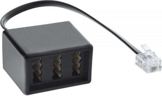 Inline-Adapterkabel RJ11 6P4C Stecker TAE NFN Buchse 69942A