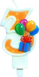 Mk Trade Candle Number 3 Balloons