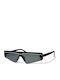 Optosquad Unisex Sunglasses with Black Plastic Frame and Black Lens
