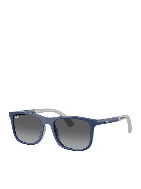 Ray Ban Τετράγωνα Παιδικά Γυαλιά Ηλίου με Polarized Φακό Μπλε