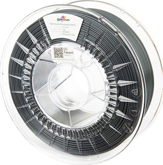 Spectrum Spectrum 3D Filament Premium PET-G 1.75mm 1000g 80833 Anthracite Grey