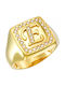 Dio Jewellery Lab Chevalier Ring made of Silver Gold Plated
