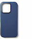Mujjo Umschlag Rückseite Leder Blau (iPhone 17 Pro / iPhone 16 Pro)