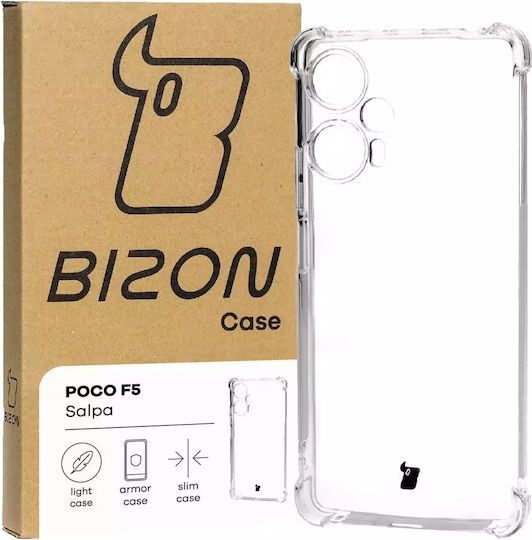 Bizon Salpa Back Cover Σιλικόνης / Tempered Glass Διάφανο (Xiaomi Poco F5, Bizon)