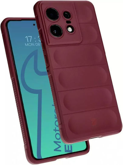 Bizon Tur Back Cover Tempered Glass / Σιλικόνης 2mm Μωβ (Motorola Edge 50 Pro)