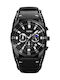 Skmei Men's Watch Chronograph Battery with Black Leather Strap