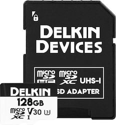 Delkin microSDXC 128GB Clasa 10 V30 Delkin microSDXC 128GB Clasa 10 V30