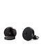 Lancaster Italia Cufflinks from Steel in Black Color
