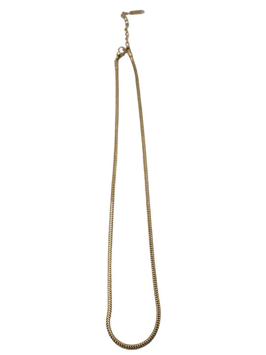 Chain Neck made of Steel Gold-plated