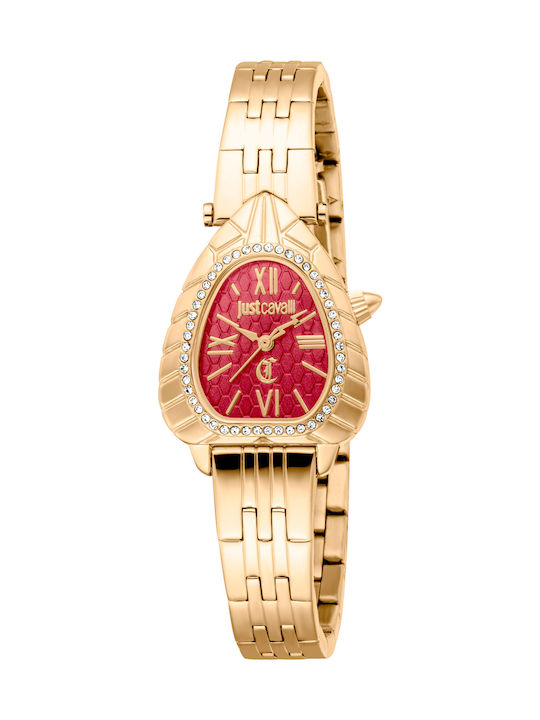 Just Cavalli Animalier Γυναικείο Ρολόι 24mm Χρο...