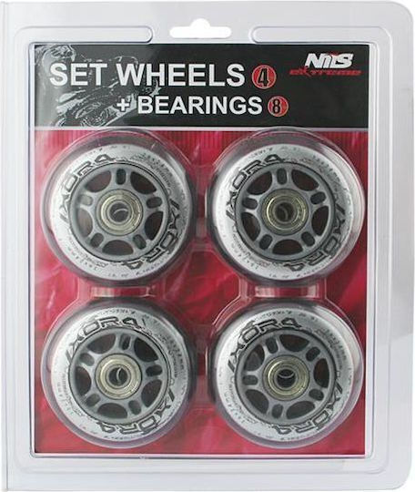 Set Nils Extreme PU 64x24 82a Transparent 4 buc + Abec-7 8 buc 6-32-013