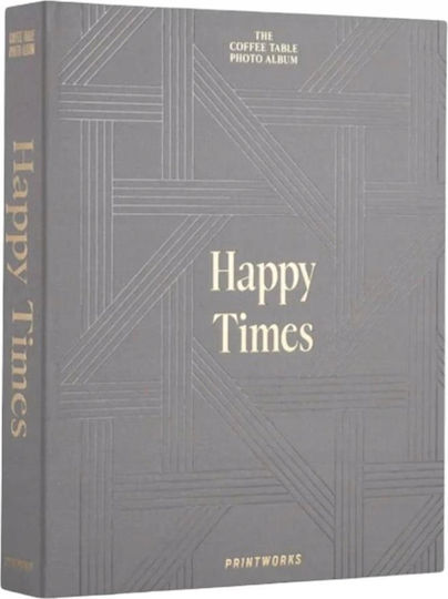 Printworks Άλμπουμ Happy Times για 60 Φωτογραφίες Διαστάσεων 10x15εκ. Γκρι 10x15εκ.