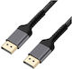 Naxius Cable DisplayPort male - DisplayPort male 3m Μαύρο