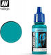 Acrylicos Vallejo Model Making Paint in Turquoise color 17ml