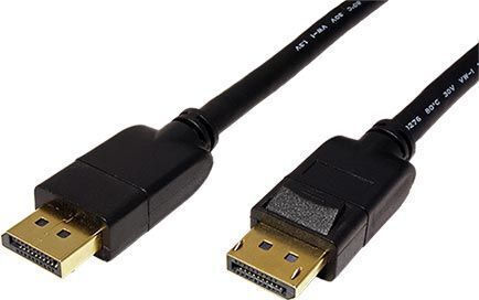Roline Cable DisplayPort male - DisplayPort male 2m Μαύρο