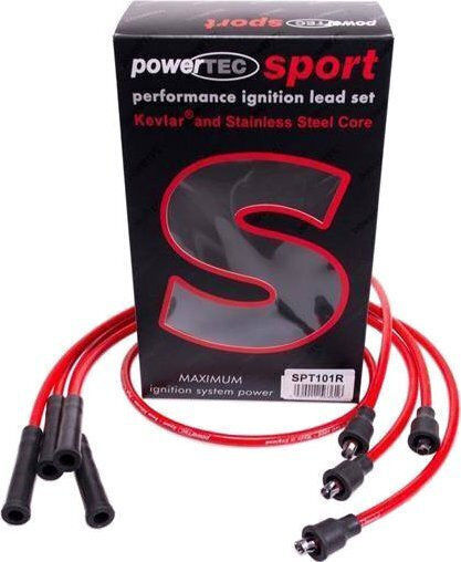 Запалителни кабели Powertec Powertec Ford Sierra Capri Escort Cortina 70-92 червени