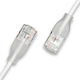 Wantec U/UTP Cat.6a (Gigabit) Καλώδιο Δικτύου Ethernet 3m Λευκό