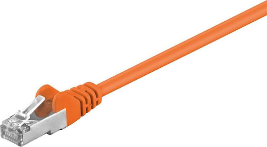 Wentronic F/UTP Cat.5e (Gigabit) Καλώδιο Δικτύου Ethernet 0.5m Πορτοκαλί
