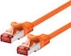 Logon F/UTP Cat.6a (Gigabit) Καλώδιο Δικτύου Ethernet 2m Πορτοκαλί