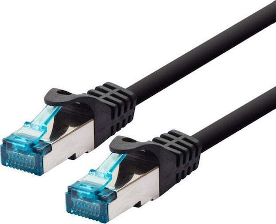 Logon F/UTP Cat.5e (Gigabit) Καλώδιο Δικτύου Ethernet 7.5m Μαύρο