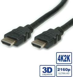 Value 11.99.5682 HDMI De Sex Masculin - HDMI De Sex Masculin 3m Negru