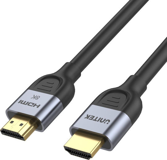 Unitek HDMI 2.1 Ultra High Speed 48Gbps 4K 120Hz HDR VRR Cable HDMI Male - HDMI Male Length 1.5m Black