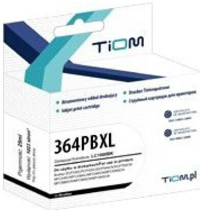 Tiom Συμβατό Μελάνι Εκτυπωτή InkJet HP 364XL Μαύρο 1τμχ