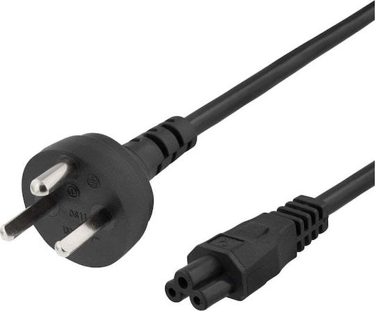 Netzkabel 2m Dk 2-5a Iec C5 2.4a geerdet Schwarz