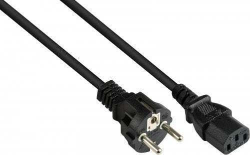 Cablu de alimentare Alcasa P0030-s050 negru 5 m tip E+f C13 mufă de alimentare panou