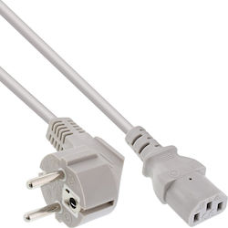 Καλώδιο Τροφοδοσίας Inline Inline Power Cable German To 3 Pin Iec C13 5m Γκρι Καλώδιο Τροφοδοσίας Inline Inline Power Cable German To 3 Pin Iec C13 5m Γκρι