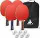 Set Ping Pong Joola Family 4 Rachete de Competiție 6 Mingi Avansate