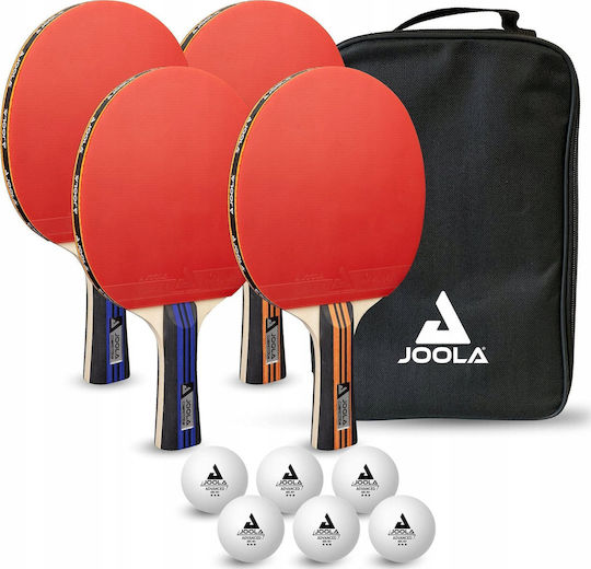 Set Ping Pong Joola Family 4 Rachete de Competiție 6 Mingi Avansate
