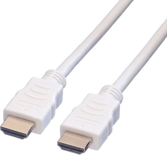 Value Winkel Kabel HDMI-Stecker - HDMI-Stecker 2m Weiß