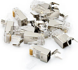 Βύσμα Rj45 Digitus Κατηγορίας 6a Θωρακισμένο Καλώδια Awg 22-24 10 Τεμ