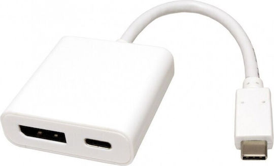 Προσαρμογέας Av Roline Roline Display Adapter Usb Τύπου C Displayport V1.2 + Pd