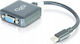 Адаптер Av C2g C2g 20см Mini Displayport Vga Адаптер Thunderbolt Vga Конвертор M F Черен Vga Адаптер Mini Displayport Към Hd-15 Vga F 20 см Черен 13866630 757121000000