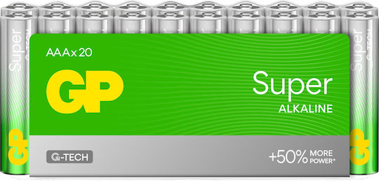Genius Pack Alkaline Batteries AAA 1.5V 20pcs