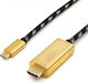 Roline Gold USB Typ-C auf HDMI Kabeladapter M/M 2m
