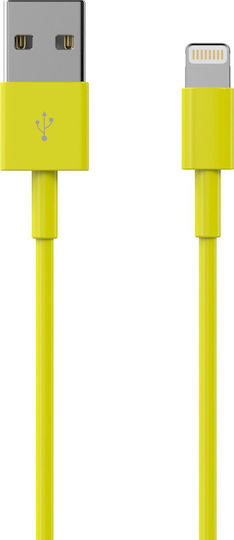 Sinox USB-A to Lightning Cable Κίτρινο 1m