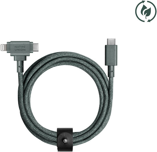 Native Union USB-C to Lightning Cable Πράσινο 1.5m