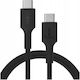 Green Cell USB 2.0 Cable USB-C male - USB-C 100W Black 1.2m