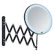 Wenko Makeup Wall Mirror with Light 20x20cm Silver