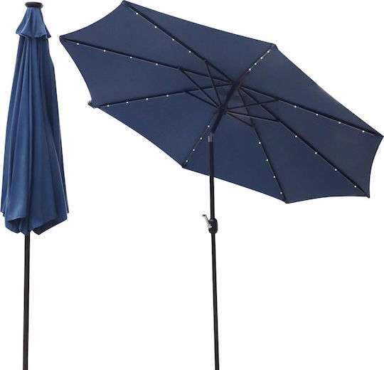 Circular Plastic Blue Garden Parasol Φ3m