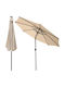 Umbrelă Rotundă Din Plastic Bej Φ3m