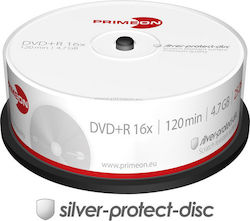 Primeon Schreibbare DVD+R 4,7GB 25 Stück