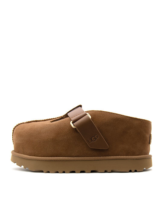 UGG Goldenstar Winter Damen Hausschuhe Braun