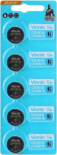 Vinnic Baterii Litiu pentru ceasuri CR1616 3V 5buc